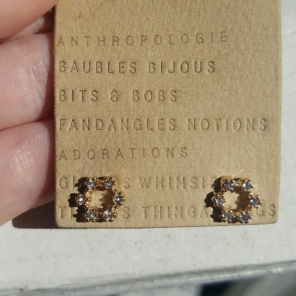 Anthropologie circle post earrings - Picture 6 of 6